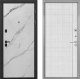 Входная металлическая Дверь Интекрон (INTECRON) Профит Black Мрамор Арктик В-07 с молдингом Лофт белый в Апрелевке