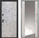 Входная металлическая Дверь Интекрон (INTECRON) Профит Black Мрамор Светлый ФЛЗ-516 Зеркало Сосна белая в Апрелевке