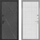 Входная металлическая Дверь Интекрон (INTECRON) Профит Black Гранит Лава Оникс В-07 с молдингом Лофт белый в Апрелевке