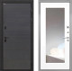 Входная металлическая Дверь Интекрон (INTECRON) Профит Black Эковенге ФЛЗ-120-М Зеркало Белый матовый в Апрелевке