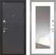 Входная металлическая Дверь Интекрон (INTECRON) Гектор Эковенге ФЛЗ-120-М Зеркало Белый матовый в Апрелевке