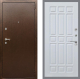 Входная металлическая Дверь Рекс (REX) 1А Медный Антик FL-33 Белый ясень в Апрелевке