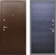 Входная металлическая Дверь Рекс (REX) 1А Медный Антик GL Дуб тангенальный черный в Апрелевке
