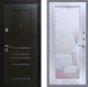 Входная металлическая Дверь Рекс (REX) Премиум-Н Зеркало Пастораль Сандал белый в Апрелевке