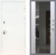 Входная металлическая Дверь Рекс (REX) 5 Белая Шагрень СБ-16 Зеркало Белый ясень в Апрелевке