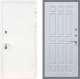 Входная металлическая Дверь Рекс (REX) 5 Белая Шагрень FL-33 Белый ясень в Апрелевке