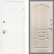 Входная металлическая Дверь Рекс (REX) 5 Белая Шагрень FL-128 Беленый дуб в Апрелевке