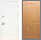 Входная металлическая Дверь Рекс (REX) 5 Белая Шагрень FL-128 Дуб в Апрелевке