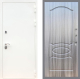 Входная металлическая Дверь Рекс (REX) 5 Белая Шагрень FL-128 Сандал грей в Апрелевке