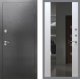 Входная металлическая Дверь Рекс (REX) 2А Серебро Антик СБ-16 Зеркало Белый ясень в Апрелевке