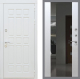 Входная металлическая Дверь Рекс (REX) 8 Силк Сноу СБ-16 Зеркало Белый ясень в Апрелевке