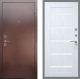 Входная металлическая Дверь Рекс (REX) 1 СБ-14 стекло белое Сандал белый в Апрелевке