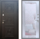 Входная металлическая Дверь Рекс (REX) 10 Зеркало Пастораль Сандал белый в Апрелевке