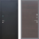 Входная металлическая Дверь Рекс (REX) 1A Черный Муар GL венге поперечный в Апрелевке