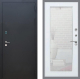 Входная металлическая Дверь Рекс (REX) 1A Черный Муар Зеркало Пастораль Белый ясень в Апрелевке