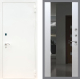 Входная металлическая Дверь Рекс (REX) 1А Белая шагрень СБ-16 Зеркало Белый ясень в Апрелевке