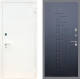 Входная металлическая Дверь Рекс (REX) 1А Белая шагрень FL-289 Ясень черный в Апрелевке