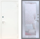 Входная металлическая Дверь Рекс (REX) 1А Белая шагрень Зеркало Пастораль Сандал белый в Апрелевке