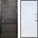 Входная металлическая Дверь Рекс (REX) 15 Черный Кварц FL-128 Белый ясень в Апрелевке