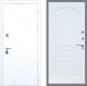 Входная металлическая Дверь Рекс (REX) 13 Силк Сноу FL-128 Белый ясень в Апрелевке