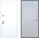 Входная металлическая Дверь Рекс (REX) 13 Силк Сноу FL-128 Сандал белый в Апрелевке