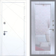 Входная металлическая Дверь Рекс (REX) 13 Силк Сноу Зеркало Пастораль Сандал белый в Апрелевке