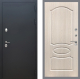 Входная металлическая Дверь Рекс (REX) 5 Черный Муар FL-128 Беленый дуб в Апрелевке