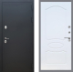Входная металлическая Дверь Рекс (REX) 5 Черный Муар FL-128 Белый ясень в Апрелевке