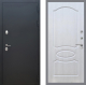 Входная металлическая Дверь Рекс (REX) 5 Черный Муар FL-128 Лиственница беж в Апрелевке