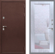 Входная металлическая Дверь Рекс (REX) 5А Зеркало Пастораль Сандал белый в Апрелевке