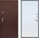 Входная металлическая Дверь Рекс (REX) 5 металл 3 мм FL-128 Белый ясень в Апрелевке